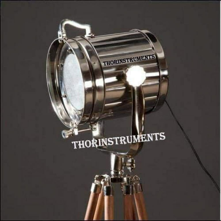 MARINE CHROME HUGE DESIGN VINTAGE INDUSTRIAL TRIPOD FLOOR LAMP SPOT LIGHT FLOOR LIGHTING TRIPOD Walmart