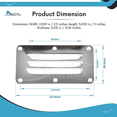 Buy MARINE CITY 304 Grade Stainless Steel Strong And Durable Heavy Duty Corrosion Resistant Door