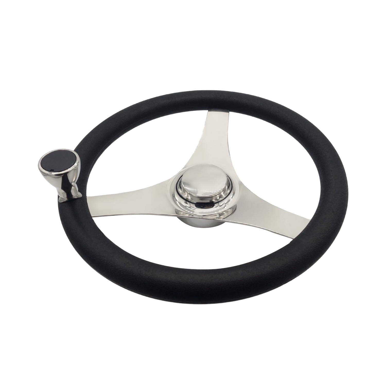 Handcrafted Teak Wood Boat Steering Wheel Center Cap - Easy Snap-In Upgrade - View #8