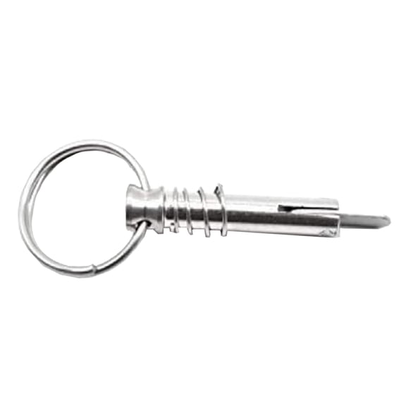 MARINE CITY 316 Stainless Steel Quick Release Pin with Drop Cam & Spring, 1/4 in x 1 in Grip, Corrosion-Resistant for Boat Bimini Top Deck Hinges, Yachts & Kayaks, Pack of 1