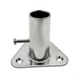 thumbnail image 1 of MARINE CITY Stanchion Socket 87 Degree, 316 Stainless Steel, Heavy-Duty, Corrosion-Resistant, 1-Inch Pole Compatibility, 1 of 7