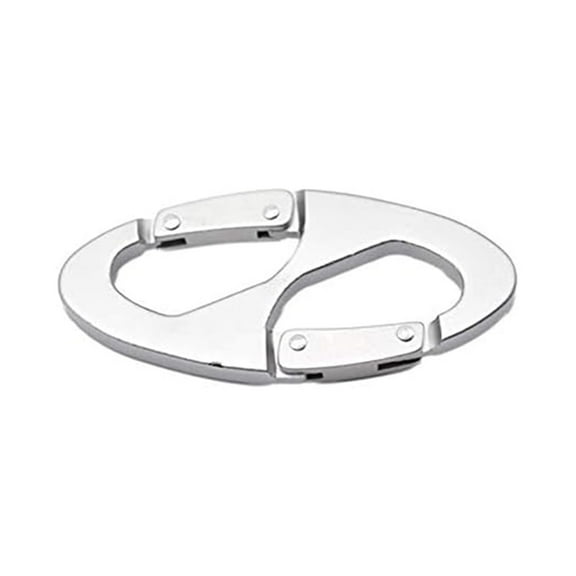MARINE CITY 8-Shape Carabiner Buckle Snap Clip Hook, Aluminum Alloy, Max Load 15kg, for Hanging Bags, Connecting Tents, Ropes, Kettles Pack of 1
