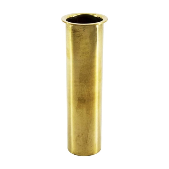 MARINE CITY Brass Drain Tube Corrosion Resistant Easy Functional and Smooth Design, 1 x 3-1/2 Inches, for Boats Marines Transom Motor Well Live Well Baitwell Fishing Boating Pack of 1