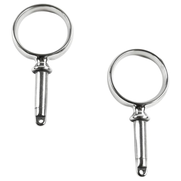 MARINE CITY Round Rowlock Oarlock, 316 Stainless Steel, 2 Inches, Heavy Duty, Corrosion-Resistant, Ideal for Boats, Yachts, and Marines 2 Pcs