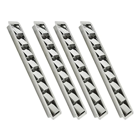 MARINE CITY 8-Slot Louvered Vent, 304 Grade, Polished Finish Stainless Steel, 16-13/16 3 1-1/4 Inches, Durable, Corrosion-Resistant, for Boats, Marines, and Ships Pack of 4