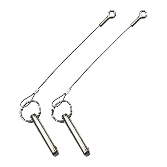 MARINE CITY Bimini Top Quick Disconnect Release Pin with Cable Grip, 304 Grade Stainless Steel, for Boats, Marines, Ships, Yachts, Deck Hinges, Uses in Marine Applications Pack of 2