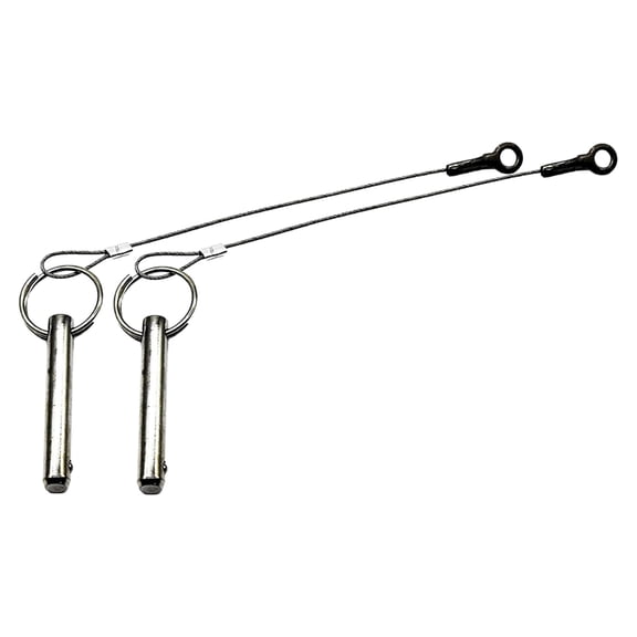 MARINE CITY Bimini Top Quick Disconnect Release Pin with Cable Grip, 304 Grade Stainless Steel, for Boats, Marines, Ships, Yachts, Deck Hinges, Uses in Marine Applications Pack of 2