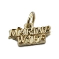 thumbnail image 1 of MARINE WIFE Charm Pendant 14k Yellow Gold, 1 of 3