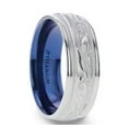 thumbnail image 1 of MARINER Titanium Milgrain Engraved Finish Men 's Ring with Blue Plating Inside, 1 of 2