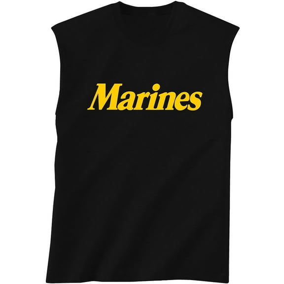 MARINES Sleeveless T-Shirt in black