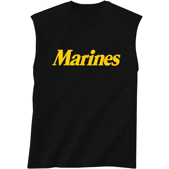 MARINES Sleeveless T-Shirt in black