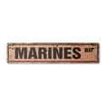 thumbnail image 1 of MARINES Vintage Plastic Street Sign marine corps usmc novelty road | Indoor/Outdoor |  18" Wide, 1 of 4