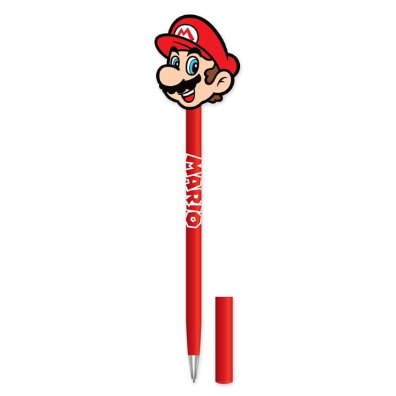 Nintendo Super Mario Topper Ballpoint Pen, The Perfect Basket Stuffers
