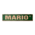 thumbnail image 1 of MARIO Vintage Aluminum Street Sign Childrens Name Room Metal Sign rustic metal tin | Indoor/Outdoor |  18" Wide, 1 of 4