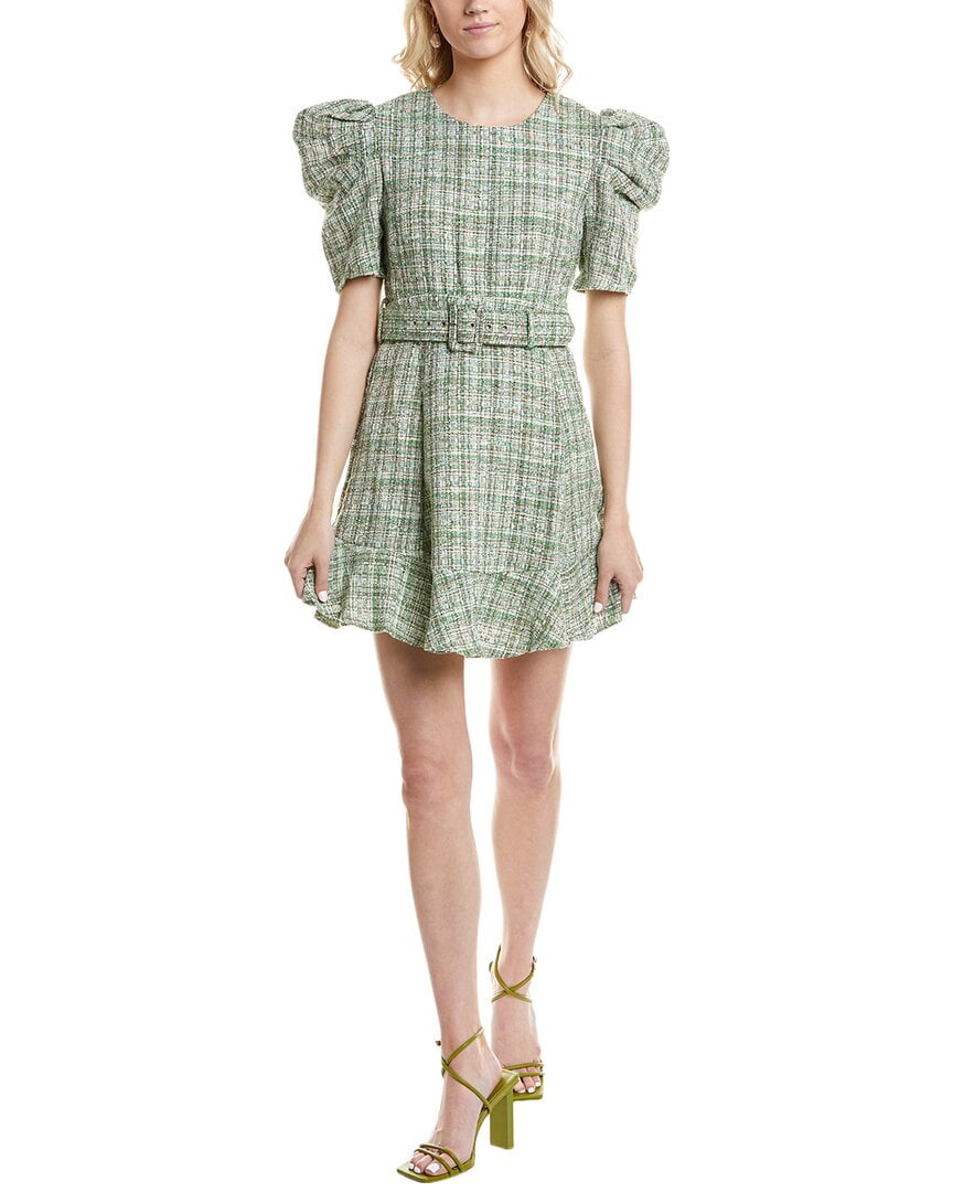 green belted mini dress Green Wrap Top Belted Short Sleeve Plisse Mini Dress