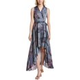 thumbnail image 1 of MARION womens  High-Low Maxi Dress, Large, Blue, 1 of 3