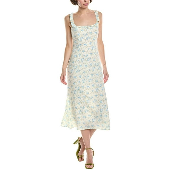 MARION womens  Midi Dress, l, Blue