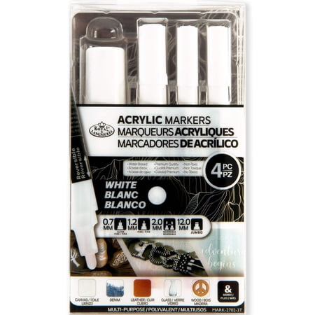 MARK-2702 | 4PC White Acrylic Paint Markers