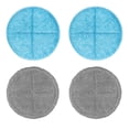 thumbnail image 1 of MARK LIVE 4 Pcs Replacement Electric Mop Pads 7.48 Inch, 2 Gray Microfiber Scrubber Pads for Floor Cleaning, 2 Blue Polishing Pads, 1 of 7