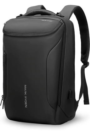 Business Computer Backpack for Men - Waterproof, Sport Car Shape Design with USB Port, Fits 17.3 Inch Laptop (YKK-3 Pocket)