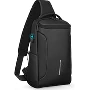 MARK RYDEN Sling Backpack for Men, Waterproof Shoulder Bag with USB Charging Port and Adjustable Strap, Holds 9.7 Inch ipad, Sling Bag for Traveling, Sporting, Cycling, Daily