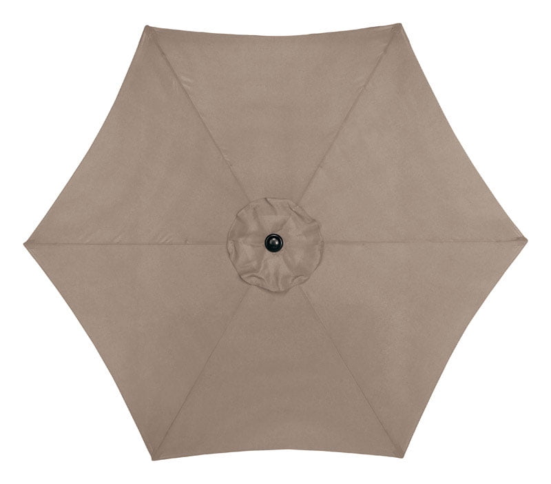 Living Accents UM90G310BD-04 9 ft. Market Umbrella  Taupe