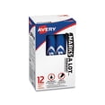 thumbnail image 1 of MARKS A LOT Regular Desk-Style Permanent Marker Broad Chisel Tip, Blue, Dozen, 7886, 1 of 7