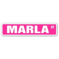 MARLA Street Sign Childrens Name Room Sign | Indoor/Outdoor | 30" Wide