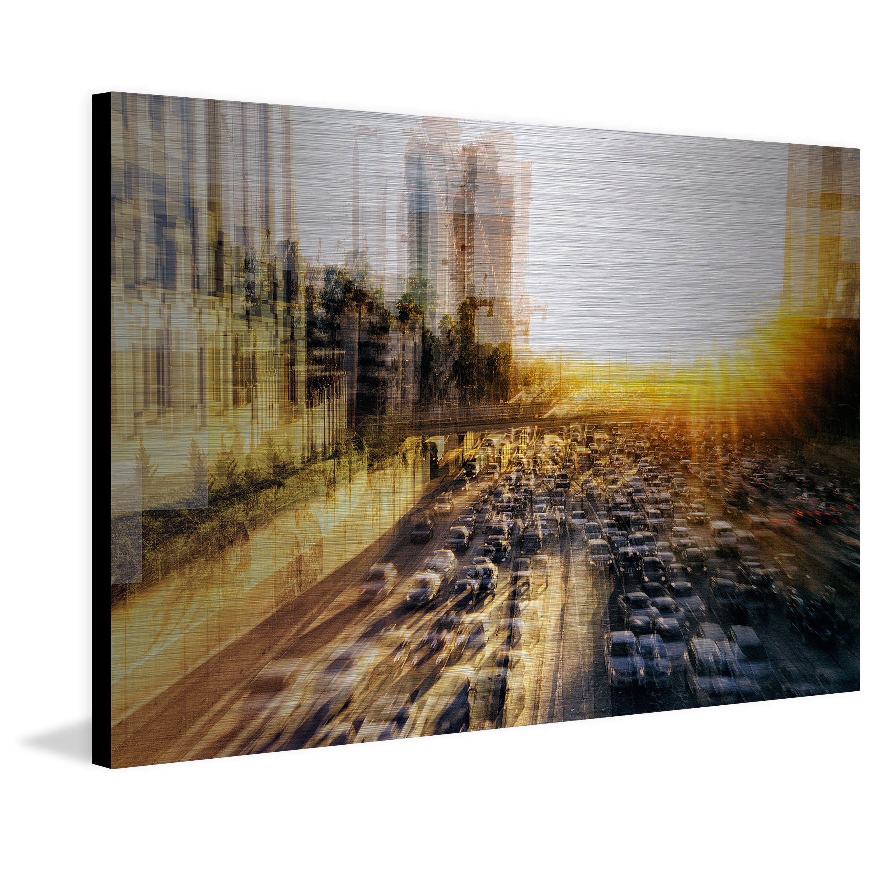 MARMONT HILL 'Adieu' Painting Print on Brushed Aluminum 24 x 16