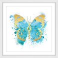thumbnail image 1 of MARMONT HILL  - 'Butterfly Gold Blue' by Amanda Greenwood Framed Painting Print 18 x 18, 1 of 6