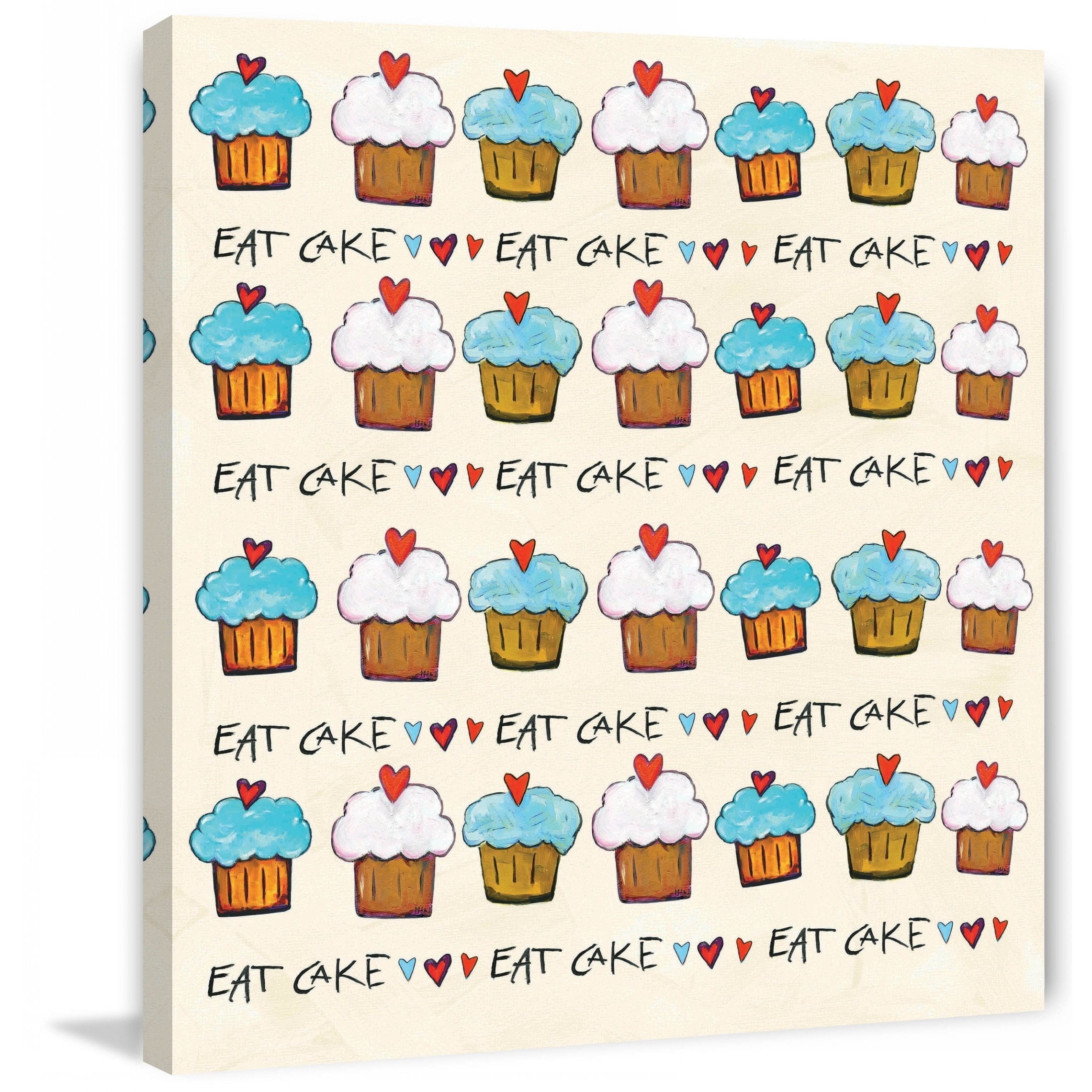 Marmont Hill 'Eat Cake' by Tori Campisi Painting Print on Wrapped Canvas