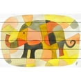 thumbnail image 1 of MARMONT HILL  - 'Elephant Colors' by Yolanta Gawlik Painting Print on White Wood - Multi-Color 18 x 12, 1 of 5