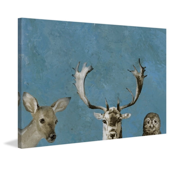 MARMONT HILL - Handmade Forest Trio Print on Wrapped Canvas 12 x 8