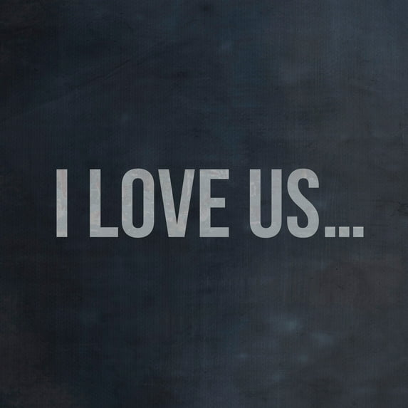 MARMONT HILL - Handmade I Love Us Print on Wrapped Canvas 24 x 24