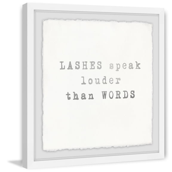 MARMONT HILL  - Handmade Lashes Speak II Framed Print 24 x 24