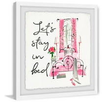 MARMONT HILL  - Handmade Lets Stay in Framed Print 32 x 32