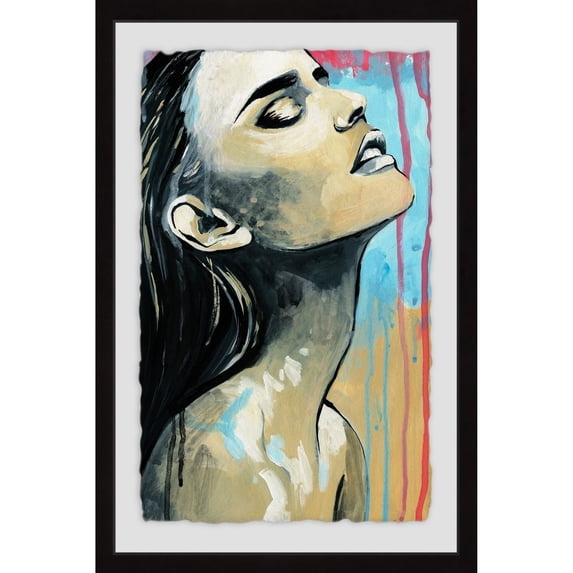 MARMONT HILL 'Melted World' Framed Painting Print - Multi-Color 8 x 12