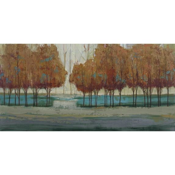 MARMONT HILL Julie Joy 'Chestnut Branches I' Painting Print on Canvas - Multi-Color 24 x 12