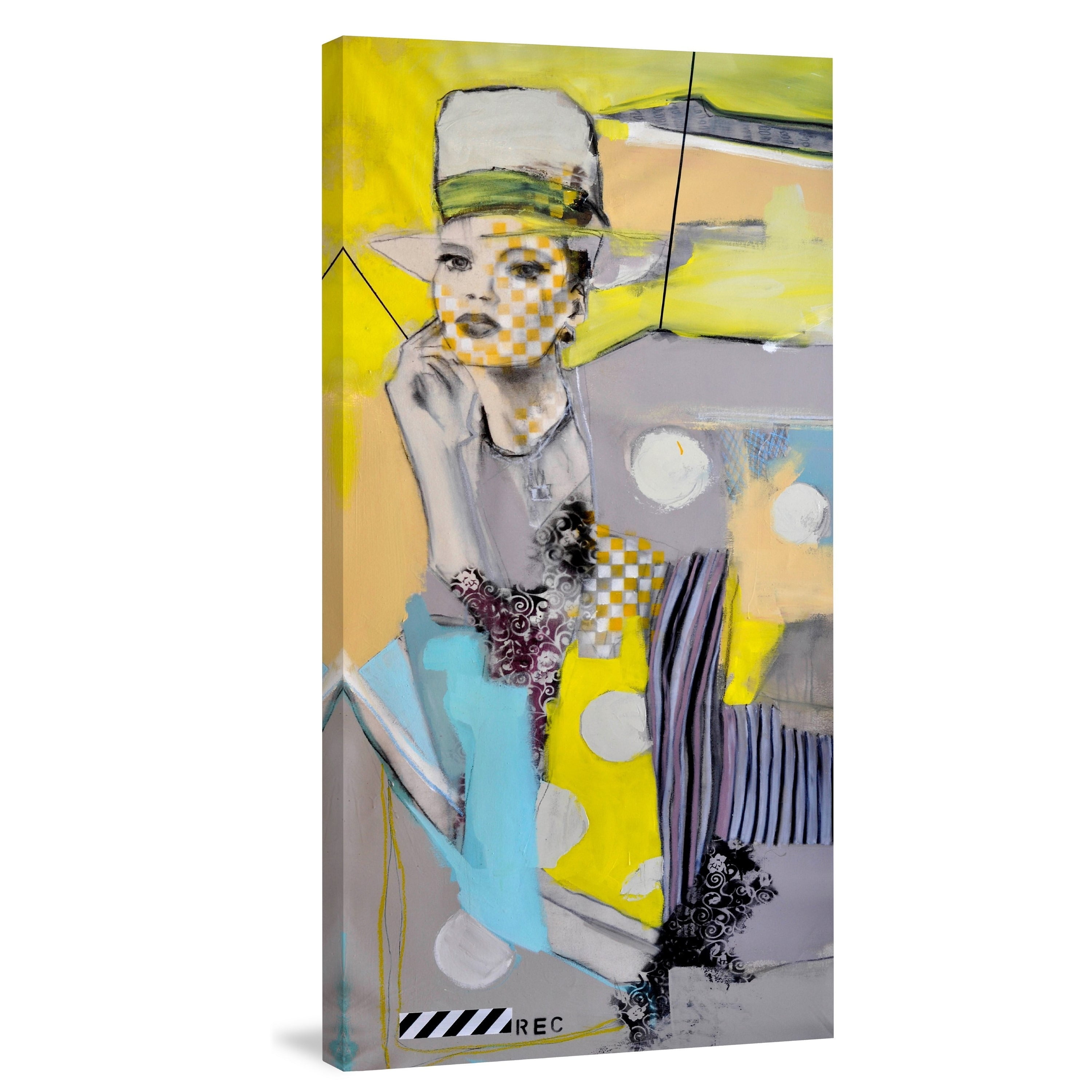 MARMONT HILL 'Mimography Biopic' Painting Print on Wrapped Canvas - Multi-Color 18 x 36