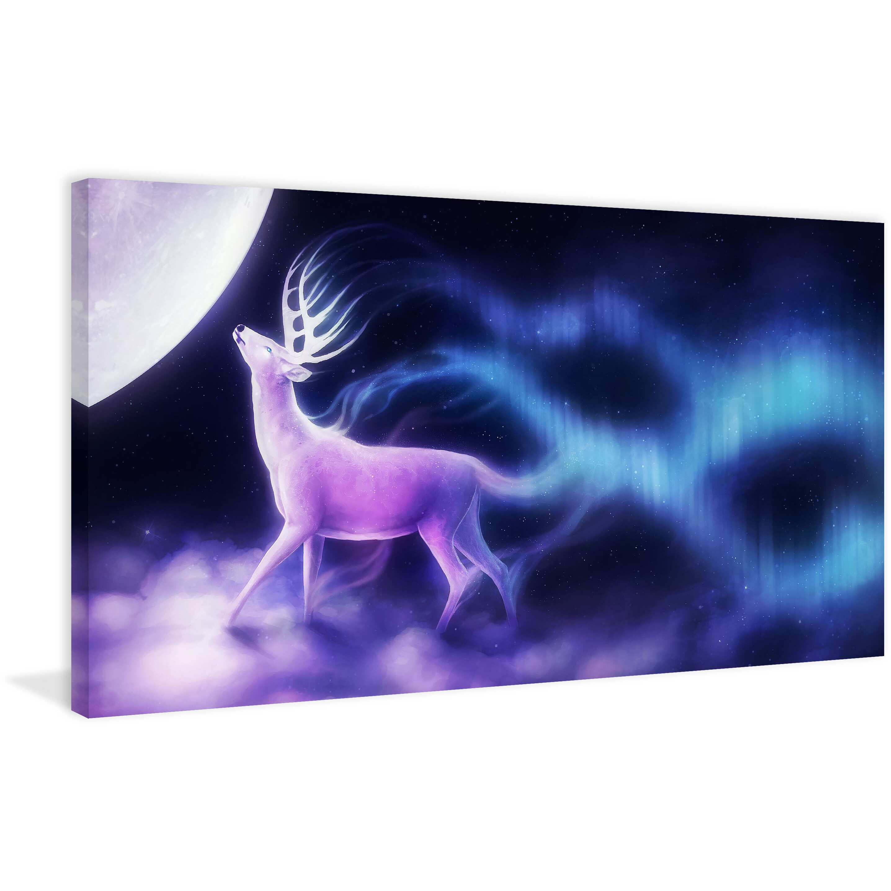 MARMONT HILL  - Moonkiss Painting Print on Canvas - Multi-Color 24 x 12