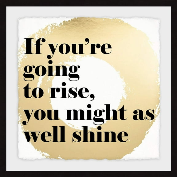 MARMONT HILL 'Rise and Shine III' Framed Painting Print - Multi-Color 32 x 32