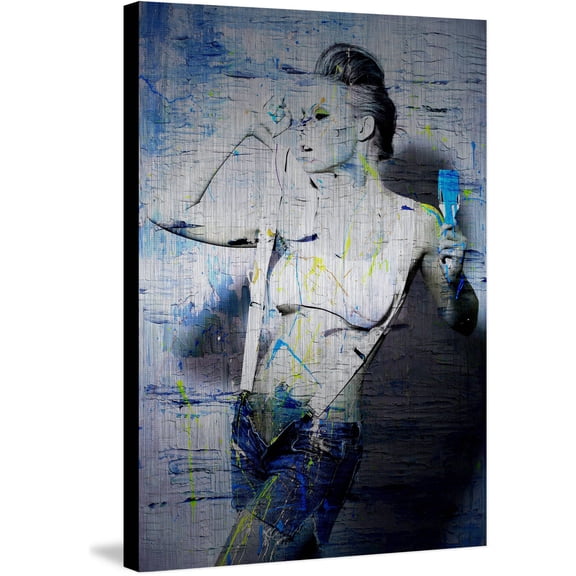 MARMONT HILL Suspenders' Painting Print on Brushed Aluminum 16 x 24
