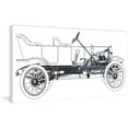 thumbnail image 1 of MARMONT HILL  - Vintage Race Car Blueprint 1 Painting Print on Canvas - Multi-Color 36 x 18, 1 of 4
