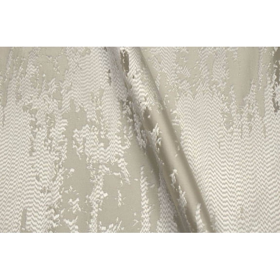 MARMORE Jacquard Fabric, 118 Inch. in Width, Ivory / Sample 3x3 Inch