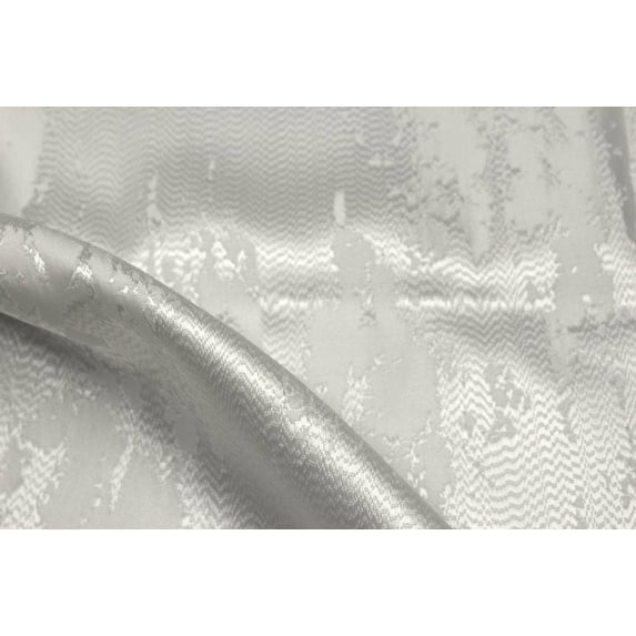 MARMORE Jacquard Fabric, 118 Inch. in Width, White / Cut by the Yard