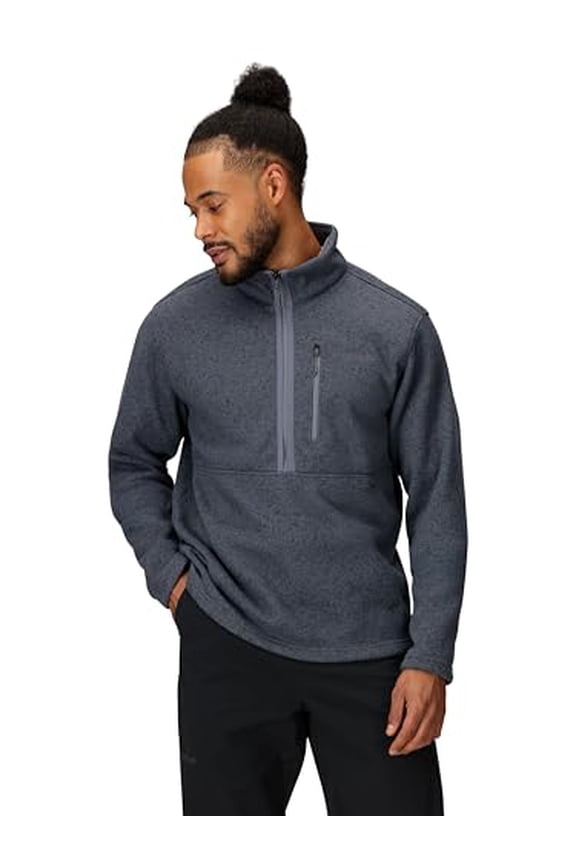 MEN'S DROP LINE HEAVYWEIGHT SWEATER FLEECE JACKET MEN'S S STEEL ONYX HEAT