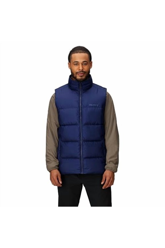 MEN'S GUIDES DOWN PUFFER VEST MEN LARGE - ARCTIC NAVY