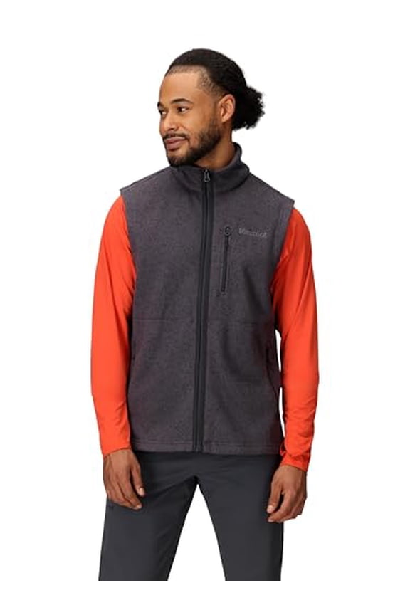 MENS DROP LINE VEST - SIZE: MEN XXL - BLACK HEATHER