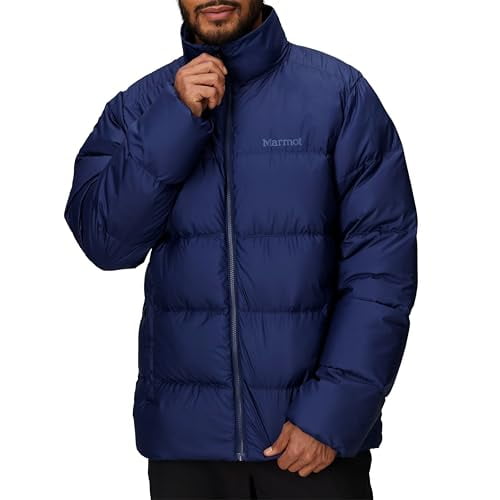 MARMOT MENS GUIDES DOWN JACKET - SIZE: MEN L - ARCTIC NAVY