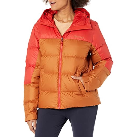 MARMOT WOMAN'S GUIDES DOWN HOODIE MDWNS JACKET WOMEN XL COPPER/CAIRO
